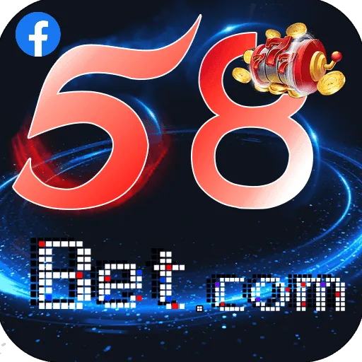 Imagem promovendo a página oficial da 58bet no Facebook